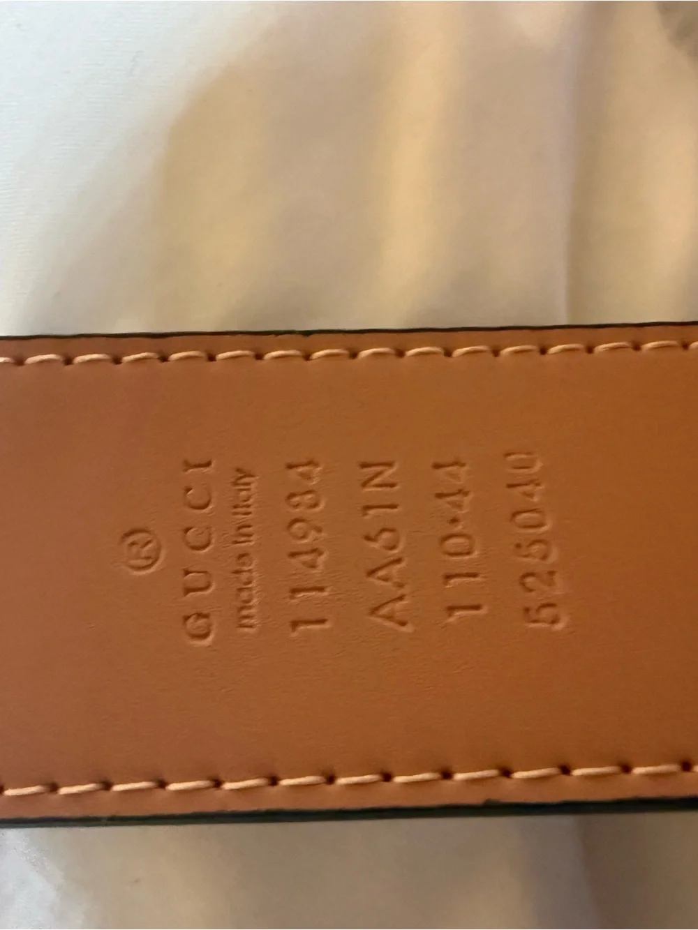 Gucci designer belt